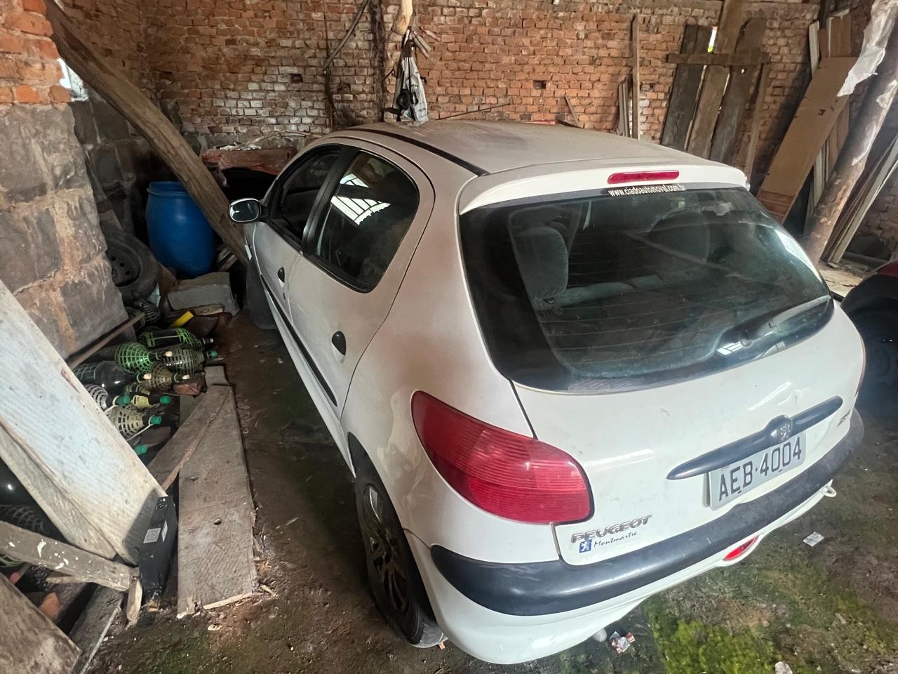 PEUGEOT 206 PASSION, PLACA AEB4004, ANO/MODELO 2000/2000